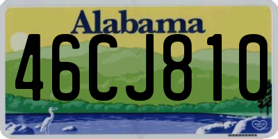 AL license plate 46CJ810