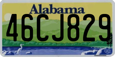 AL license plate 46CJ829