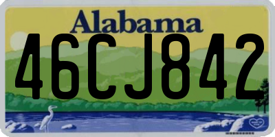 AL license plate 46CJ842