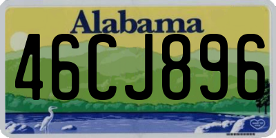 AL license plate 46CJ896