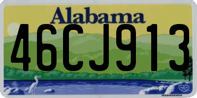 AL license plate 46CJ913