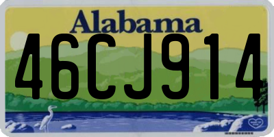 AL license plate 46CJ914