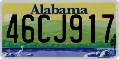 AL license plate 46CJ917