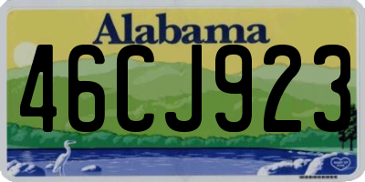 AL license plate 46CJ923
