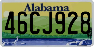 AL license plate 46CJ928