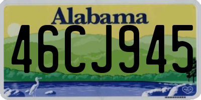 AL license plate 46CJ945