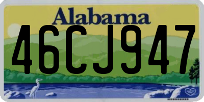 AL license plate 46CJ947