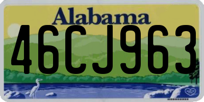 AL license plate 46CJ963