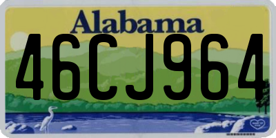 AL license plate 46CJ964