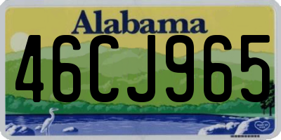 AL license plate 46CJ965