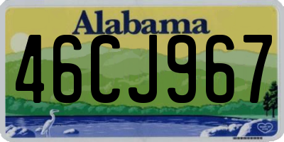 AL license plate 46CJ967