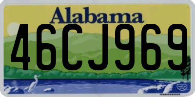 AL license plate 46CJ969
