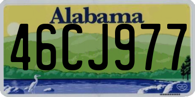 AL license plate 46CJ977