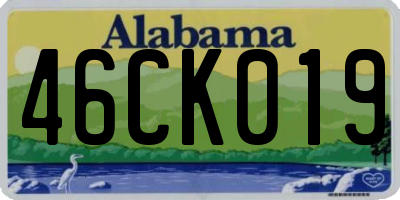 AL license plate 46CK019