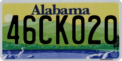 AL license plate 46CK020