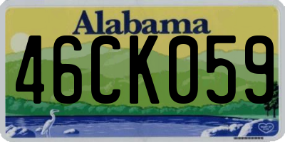 AL license plate 46CK059