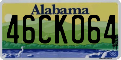 AL license plate 46CK064