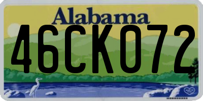 AL license plate 46CK072