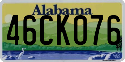 AL license plate 46CK076
