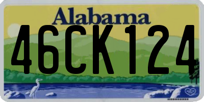 AL license plate 46CK124