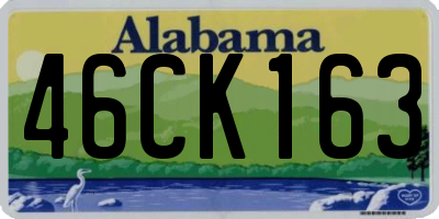 AL license plate 46CK163