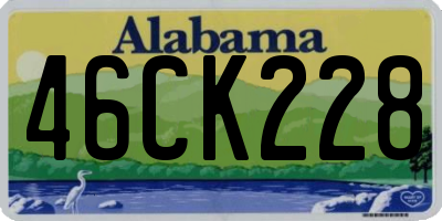 AL license plate 46CK228