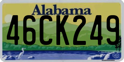 AL license plate 46CK249