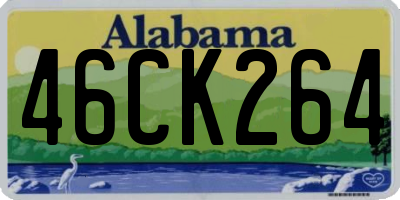 AL license plate 46CK264