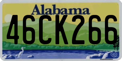 AL license plate 46CK266