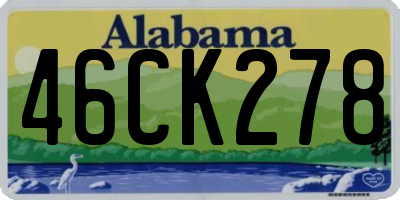 AL license plate 46CK278