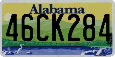 AL license plate 46CK284