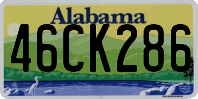 AL license plate 46CK286