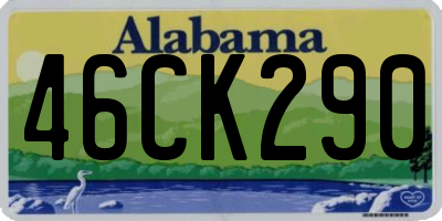 AL license plate 46CK290
