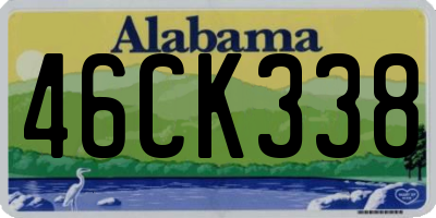 AL license plate 46CK338