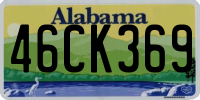 AL license plate 46CK369