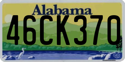 AL license plate 46CK370