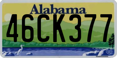 AL license plate 46CK377