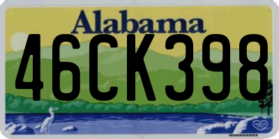 AL license plate 46CK398