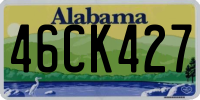 AL license plate 46CK427