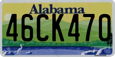 AL license plate 46CK470