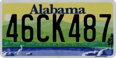 AL license plate 46CK487