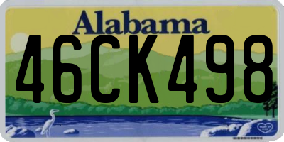 AL license plate 46CK498