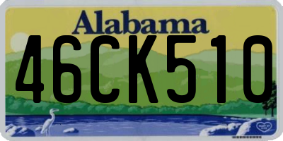 AL license plate 46CK510