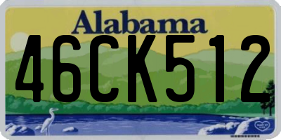 AL license plate 46CK512