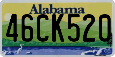 AL license plate 46CK520