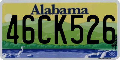 AL license plate 46CK526