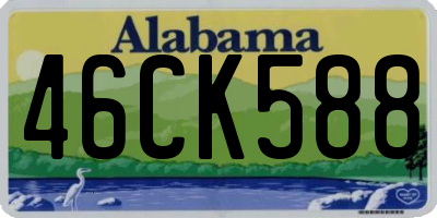 AL license plate 46CK588