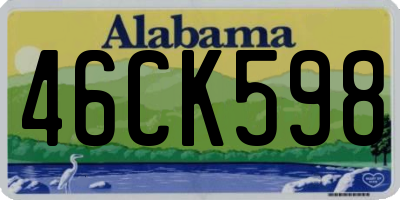 AL license plate 46CK598