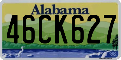 AL license plate 46CK627