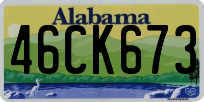 AL license plate 46CK673